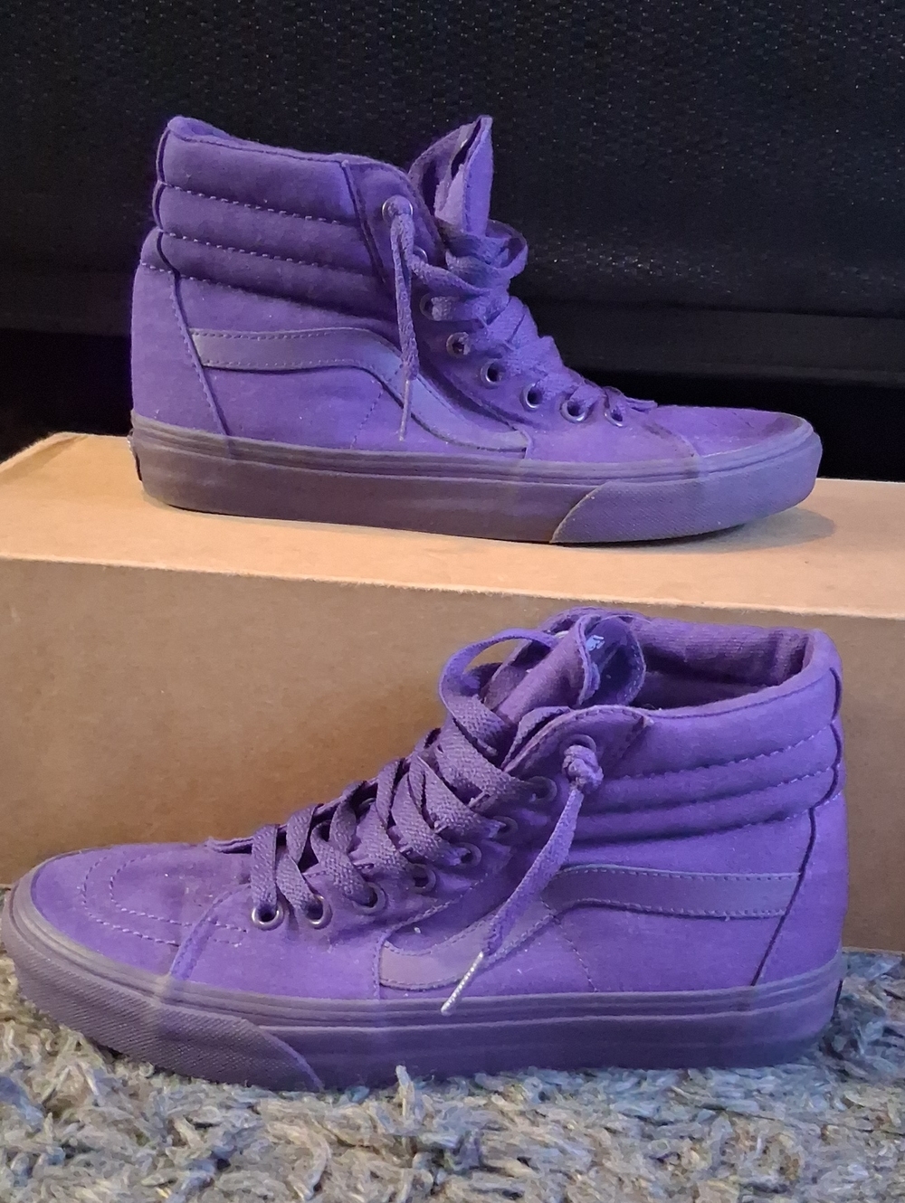 Vans Women's Sk8-Hi High-Top Sneaker - Purple